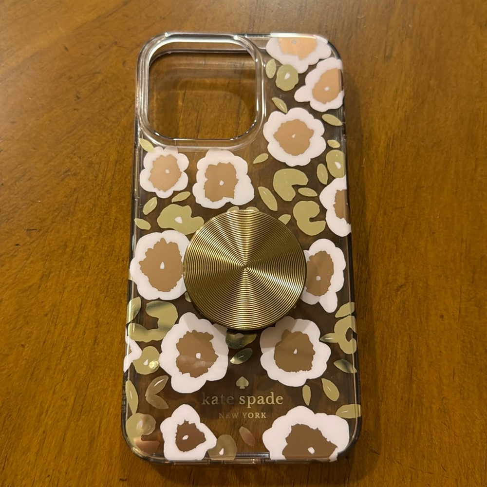 Used 13 Pro iPhone Kate Spade case with PopSocket